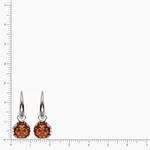 серебряные серьги с полудрагоценными камнями 57207346